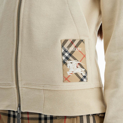 Burberry hooded full zip sweatshirt