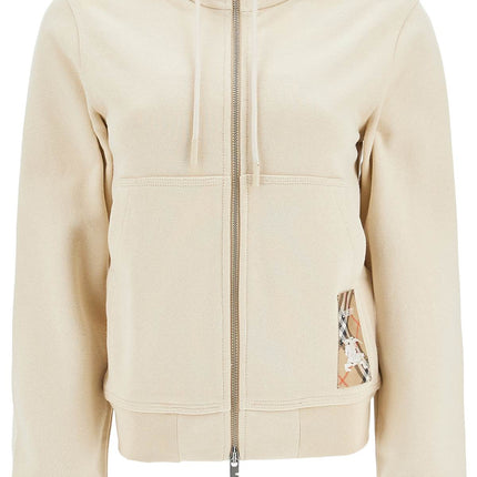 Burberry hooded full zip sweatshirt