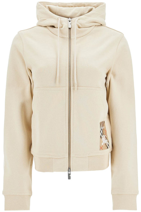 Burberry hooded full zip sweatshirt