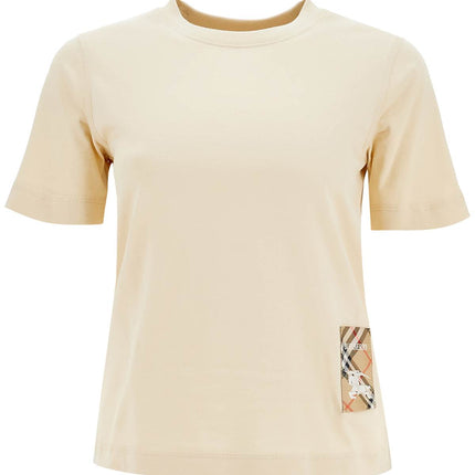 Burberry t-shirt with patch logo design