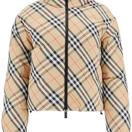 Burberry short reversible down jacket