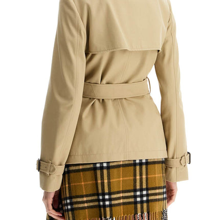 Burberry short trench coat with belt