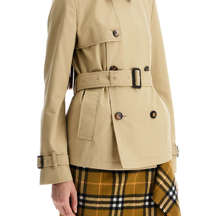 Burberry short trench coat with belt