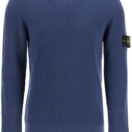 Stone Island ribbed wool crewneck sweater