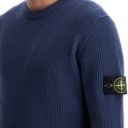 Stone Island ribbed wool crewneck sweater