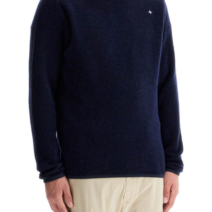 Stone Island brushed wool blend pullover sweater