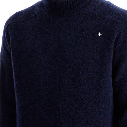 Stone Island brushed wool blend pullover sweater