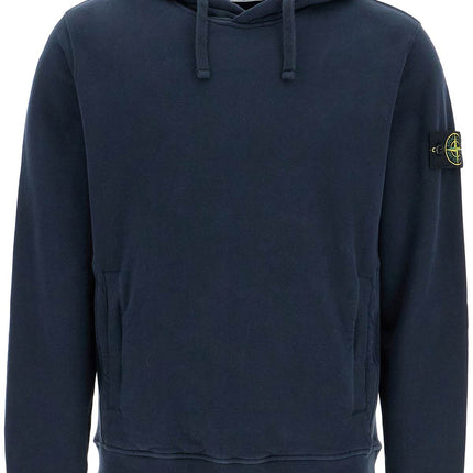 Stone Island organic cotton hoodie with hood