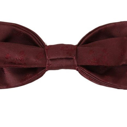 Elegant Maroon Silk Bow à nœud papillon