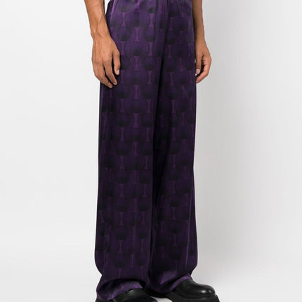 OZWALD BOATENG Trousers Purple