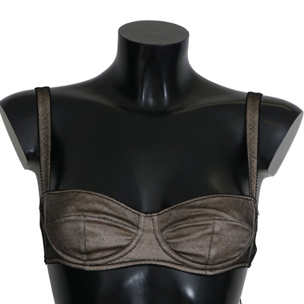 Elegant bruin stretch bra dames ondergoed