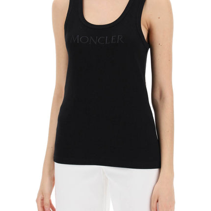 Moncler sleeveless ribbed jersey top