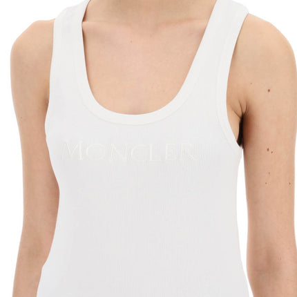 Moncler sleeveless ribbed jersey top