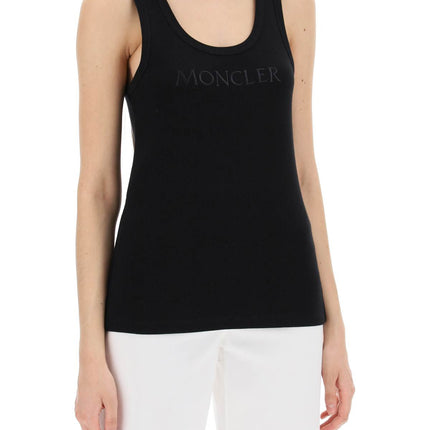 Moncler sleeveless ribbed jersey top