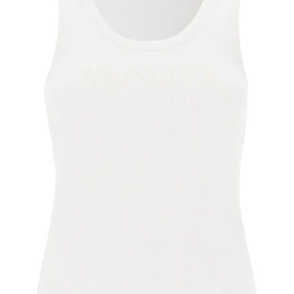 Moncler sleeveless ribbed jersey top