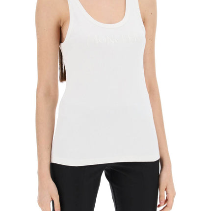 Moncler sleeveless ribbed jersey top