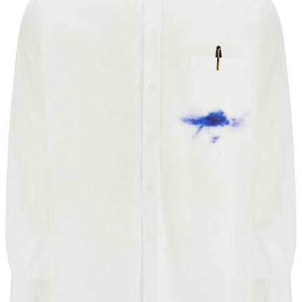 Moschino printed pocket shirt with button