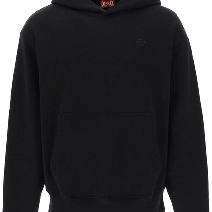 Diesel logo embroidered hoodie