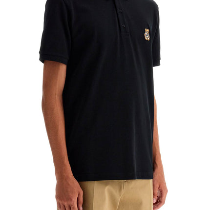 Moschino polo shirt with teddy bear application