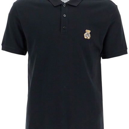 Moschino polo shirt with teddy bear application