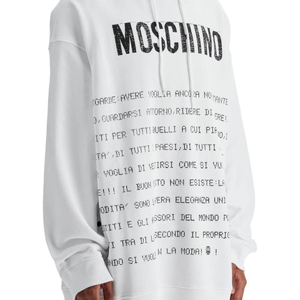 Moschino hooded sweatshirt with letter