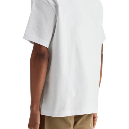 Axel Arigato white organic cotton crew neck t-shirt with discreet logo