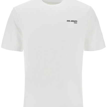 Axel Arigato white organic cotton crew neck t-shirt with discreet logo