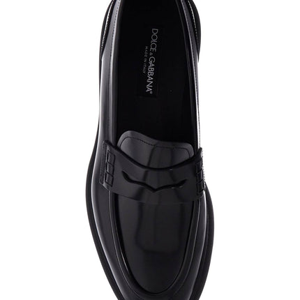 Dolce & Gabbana brushed leather loafers