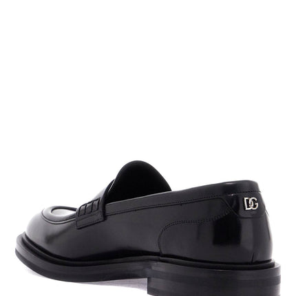 Dolce & Gabbana brushed leather loafers