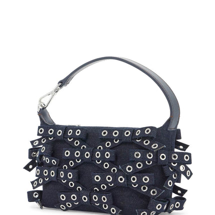 Ganni mini bow eyelet butterfly bag