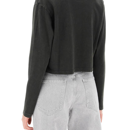 Agolde "cropped long-sleeved mason t