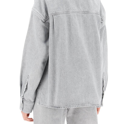 Agolde gwen denim shirt for women