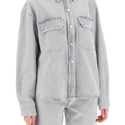 Agolde gwen denim shirt for women