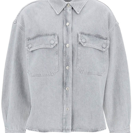 Agolde gwen denim shirt for women