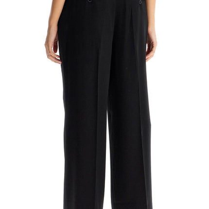 Acne Studios wide twill pants with elastic waistband