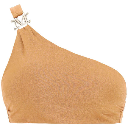 Max Mara Beachwear one-shoulder bikini top in jersey and