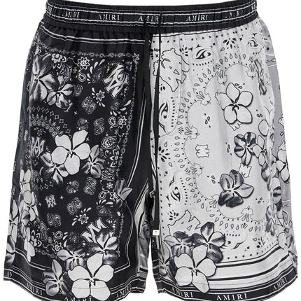 Amiri silk bandana print bermuda shorts