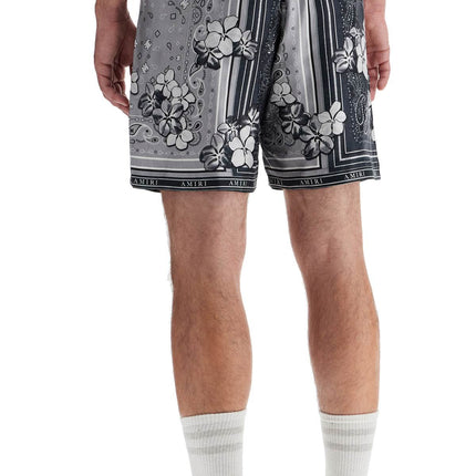 Amiri silk bandana print bermuda shorts