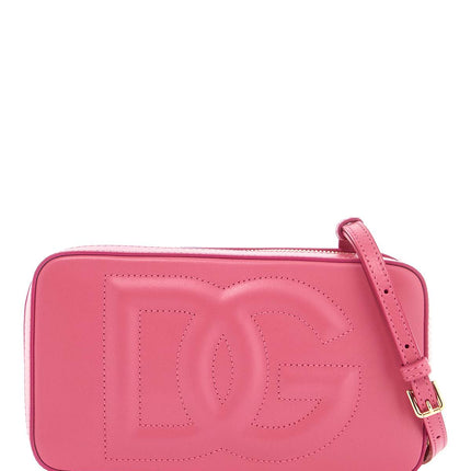 Dolce & Gabbana lilac calfskin shoulder bag with adjustable strap