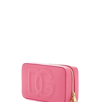 Dolce & Gabbana lilac calfskin shoulder bag with adjustable strap