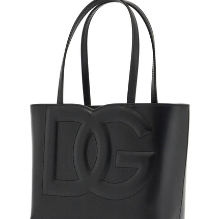 Dolce & Gabbana black smooth calfskin rectangular shopping bag