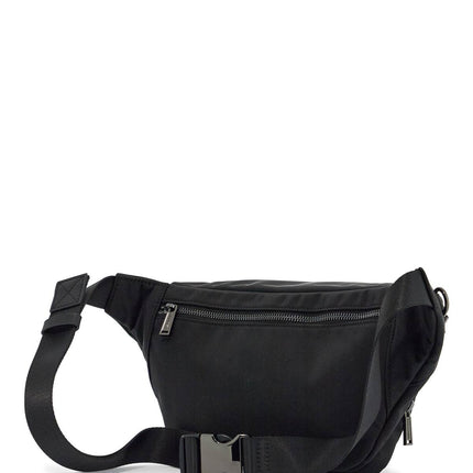 Dsquared2 black waist bag in polyamide with adjustable shoulder strap