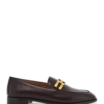 Aquazzura smooth leather brandi loafers in