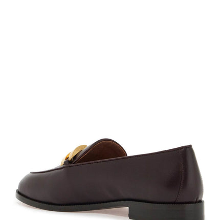 Aquazzura smooth leather brandi loafers in