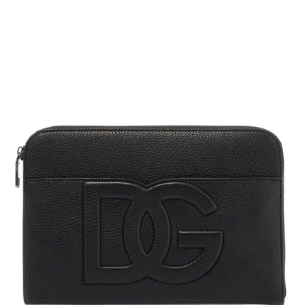 Dolce & Gabbana "embossed leather media pouch