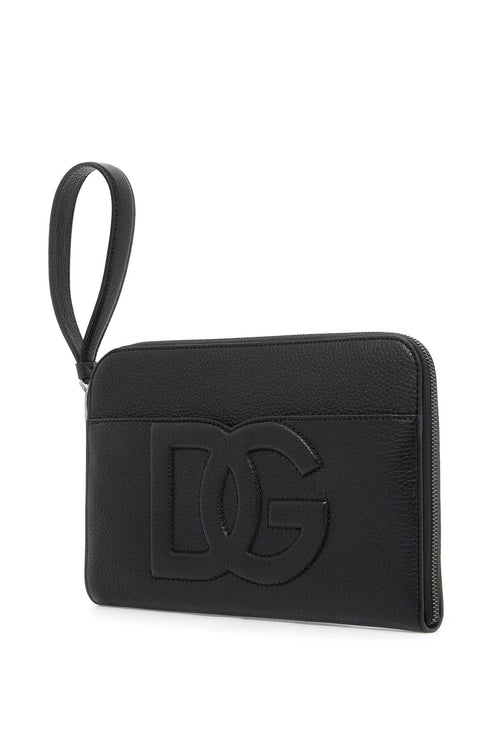 Dolce & Gabbana "embossed leather media pouch