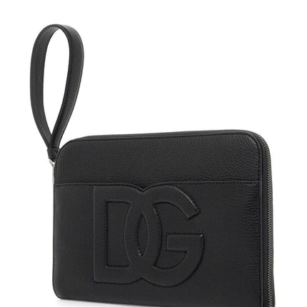 Dolce & Gabbana "embossed leather media pouch