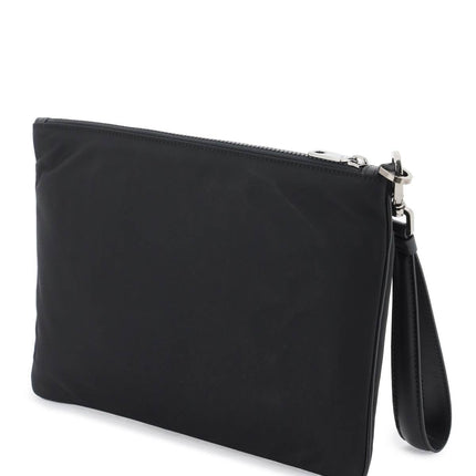 Dolce & Gabbana nylon pouch with rubberized logo