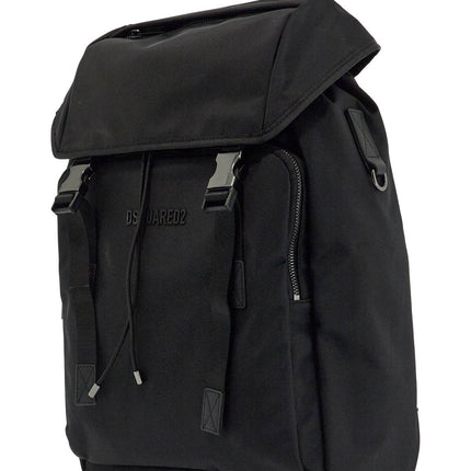 Dsquared2 black nylon laptop backpack