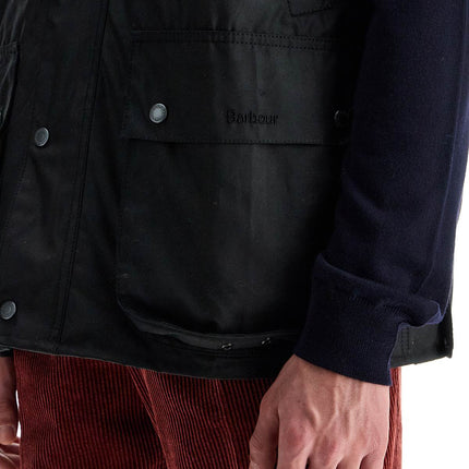 Barbour x Baracuta waxed cotton vest for men